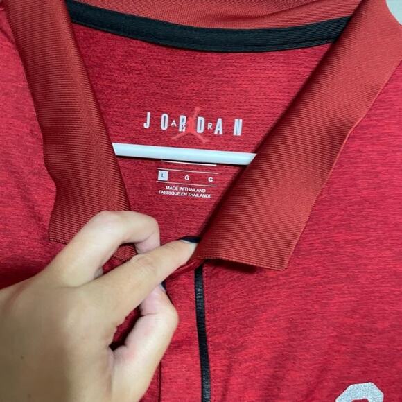Nike Jordan Oklahoma Sooners Men's Red Polo Shirt - Size L - Picture 5 of 10